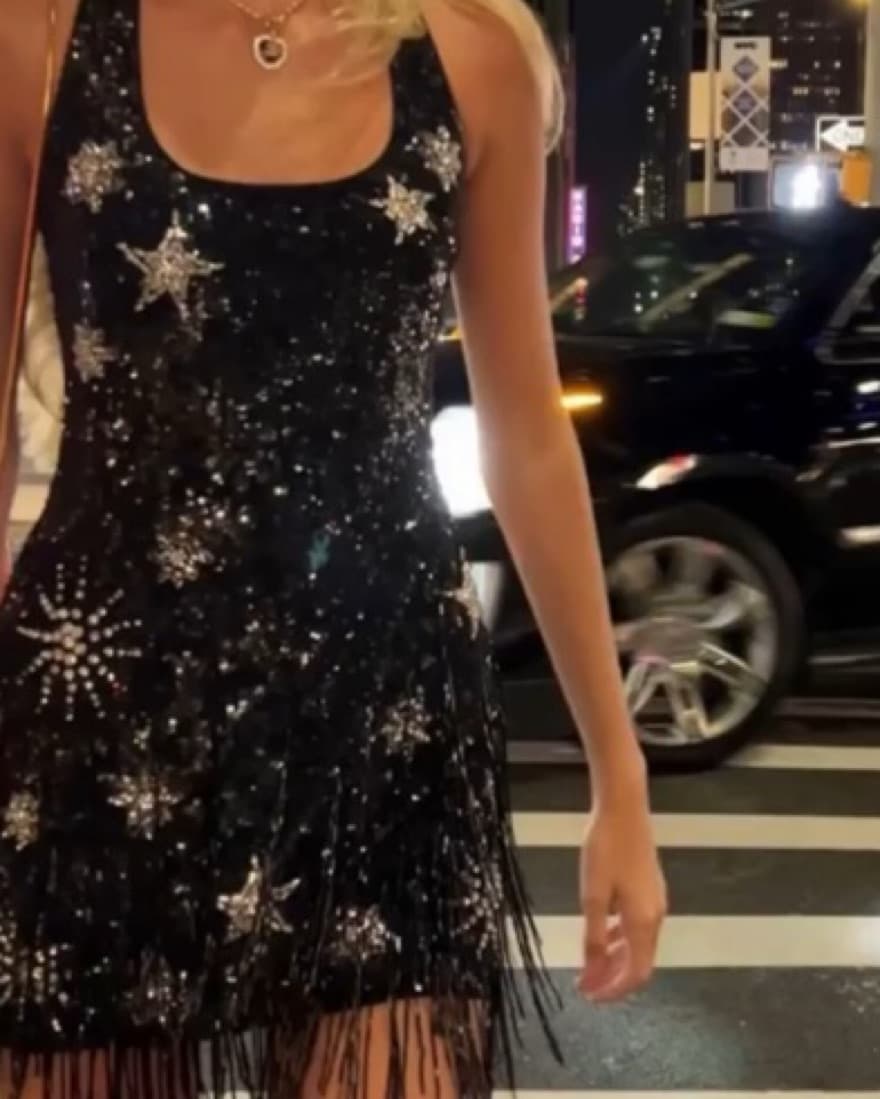 Embellished Mini Dress - Image 1