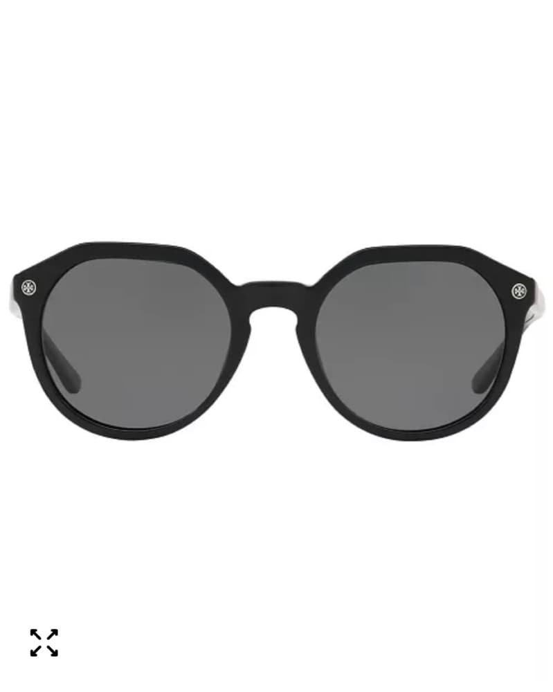 Round Black Sunglasses - Image 2