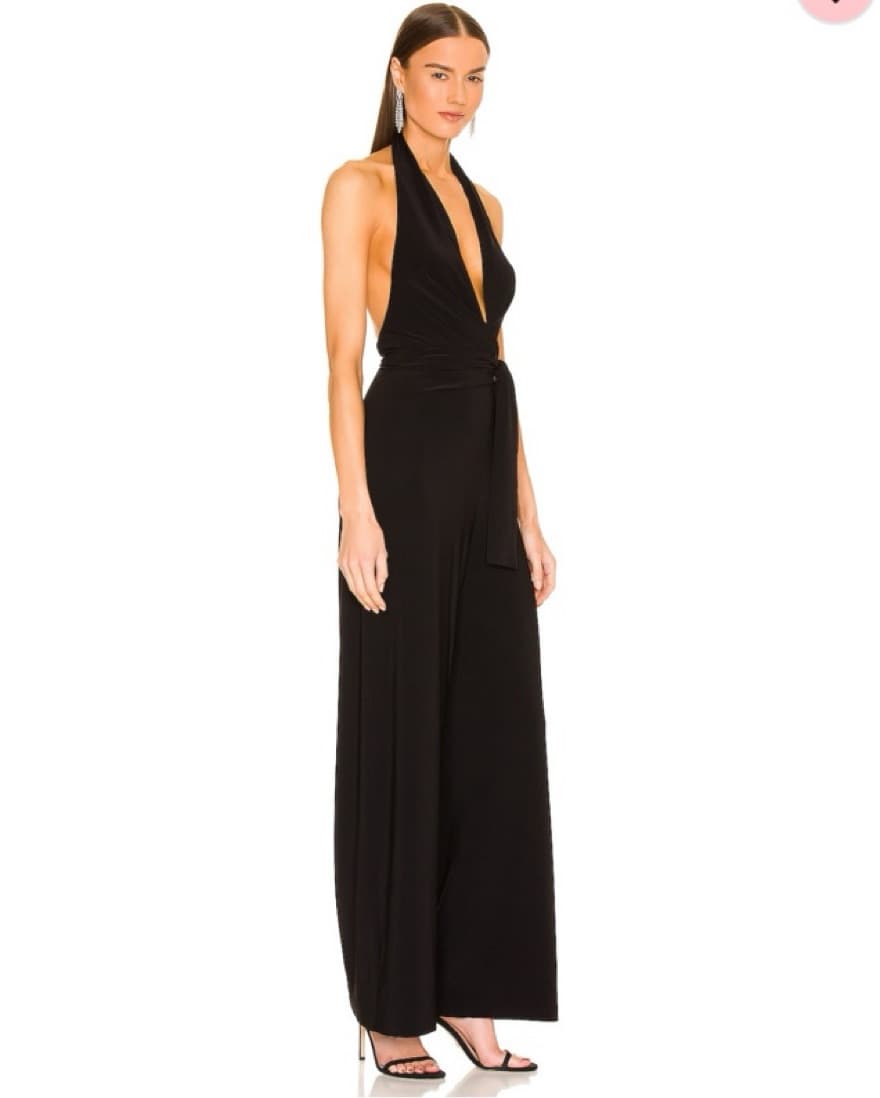 Norma Kamali Halter Wrap Jumpsuit - Image 2