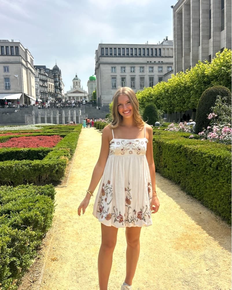 Zara Floral Embroidered Dress - Image 2