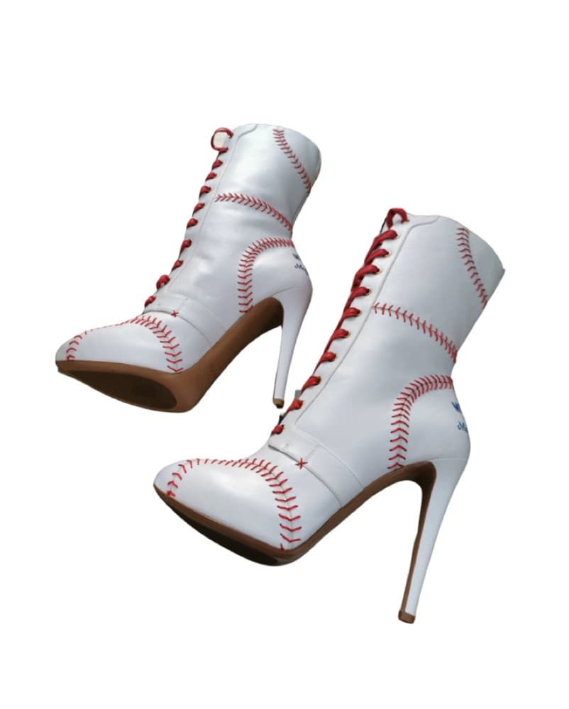*RARE* Moschino Baseball Stilletto Boots - Image 2
