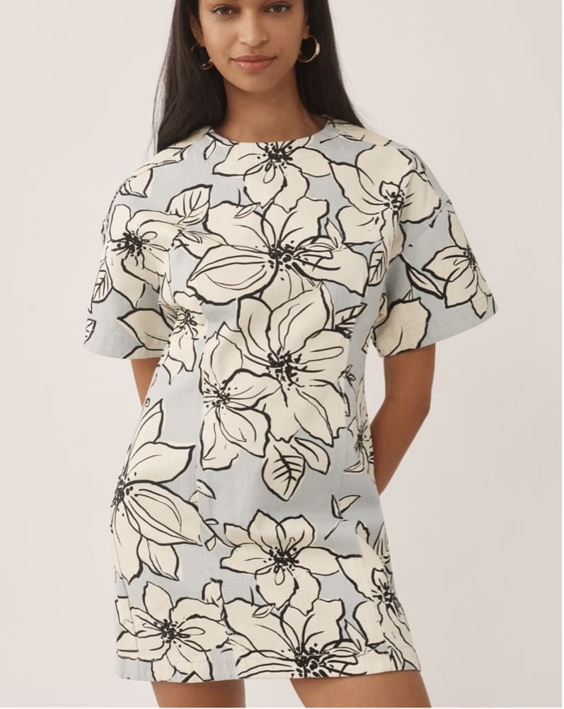 Anthropologie Blue Mini Dress - Image 1