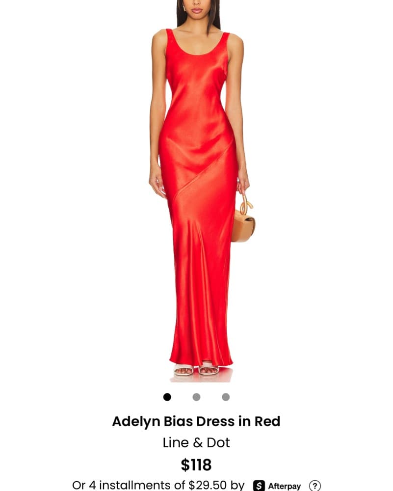 Line And Dot (revolve) Red Slip Dress - Image 1