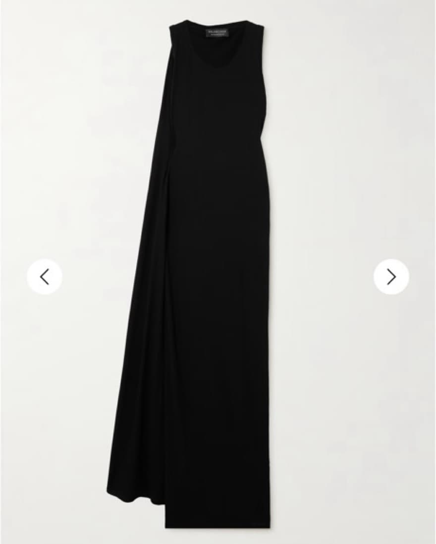 Balenciaga Draped Open Back Gown - Image 3