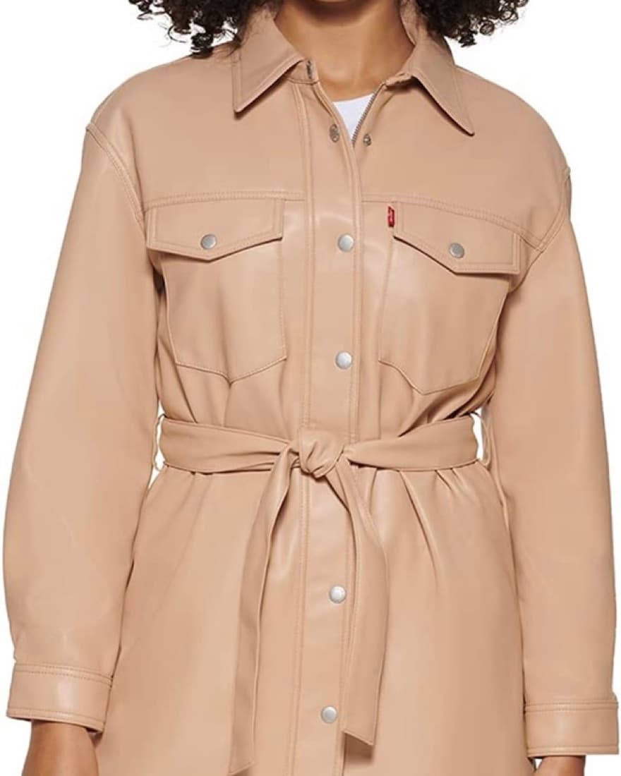 Levi’s Faux Leather Shirt Jacket  - Image 2