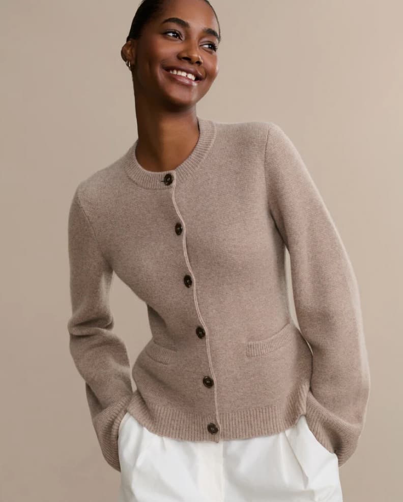 Jenni Kayne Cooper Cardigan - Taupe - Image 1