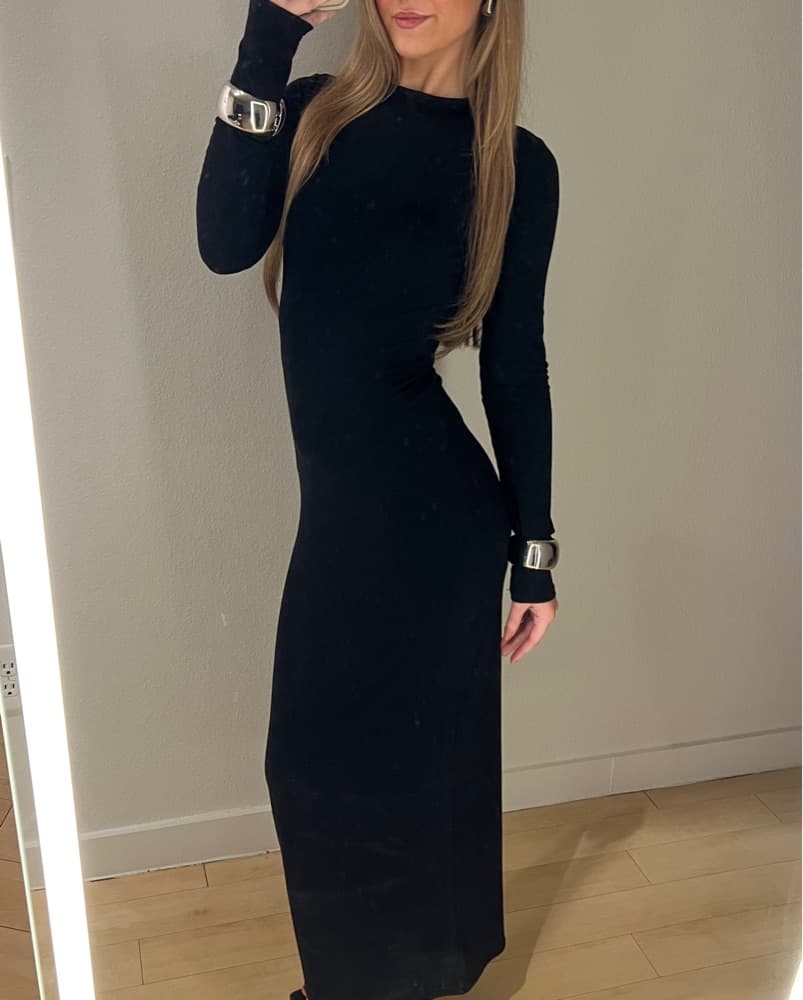 Long Black Dress - Image 4