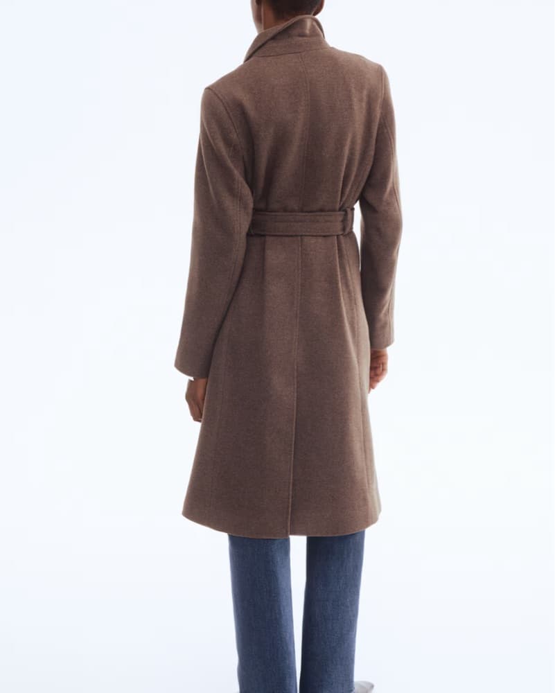 Sleek and Sophisticated Brown Coat - Image 5