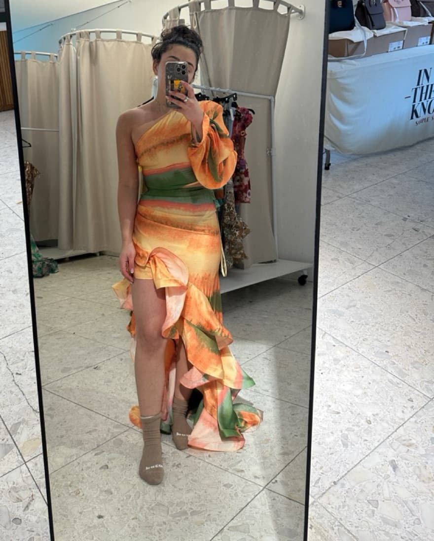 Bronx & Banco Hanna Horizon Gown Orange - Image 6