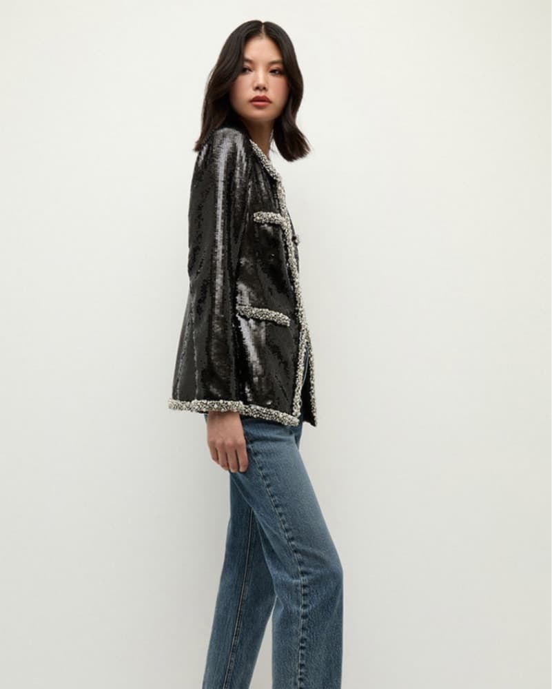 VB x Poppy Delevigne Sequin Jacket - Image 4