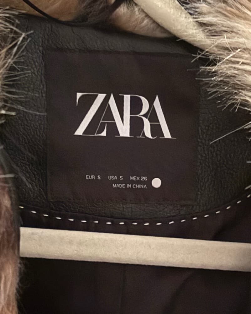Zara Cheetah Fur Coat Size Small  - Image 6