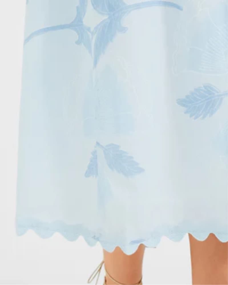 Juliet Dunn - Pale Blue Tie Back Midi  - Image 6