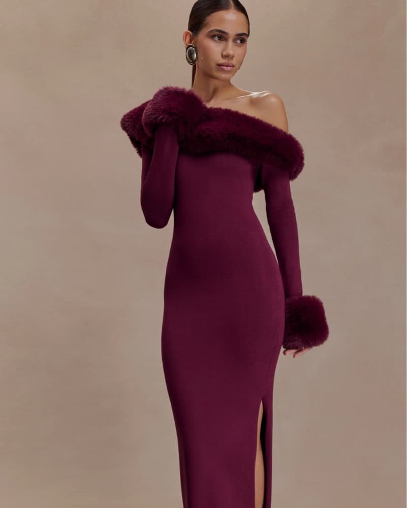 Meshki Karleigh Faux Fur Dress  - Image 2