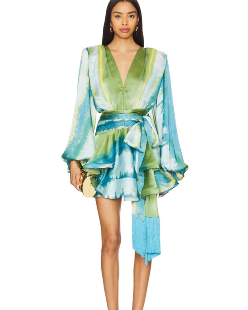 Bronx & Banco Vibrant Floral Wrap Dress - Image 1