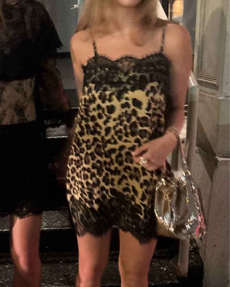 Vintage Cheetah Slip Dress - Image 2