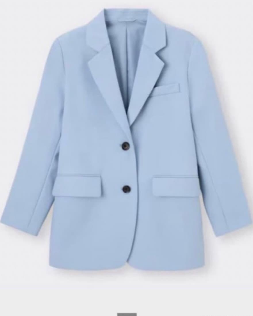 GU Light Blue Tailored Blazer - Image 2