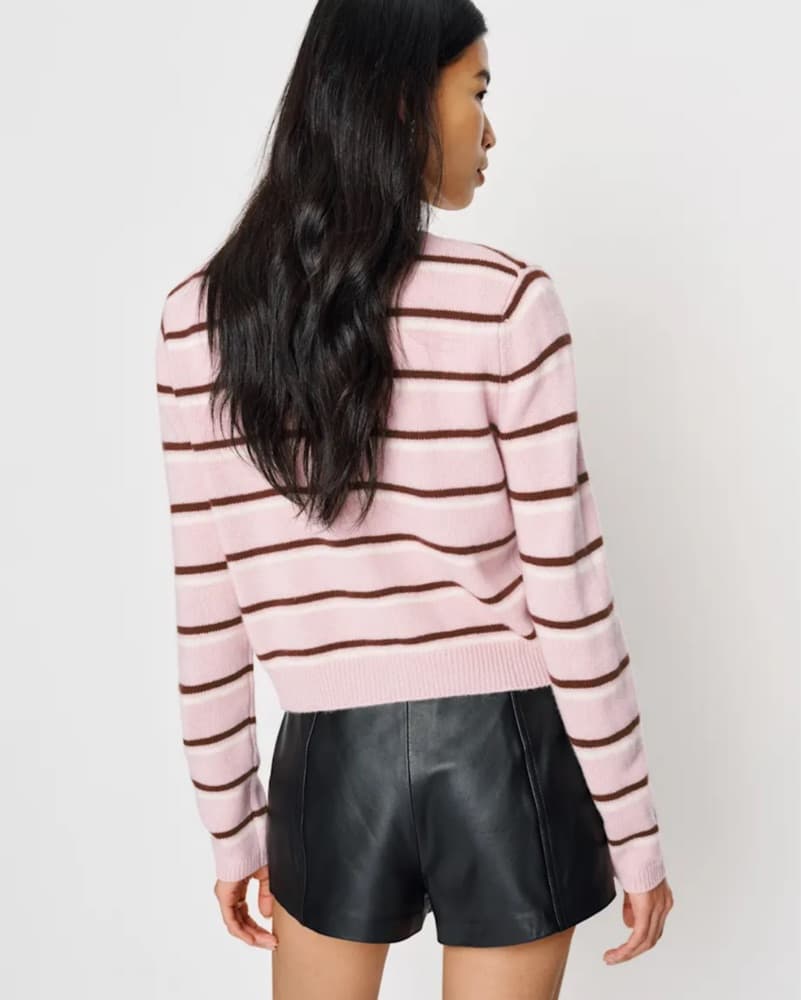 Reformation Clara Cashmere Crew Cardigan - Image 3