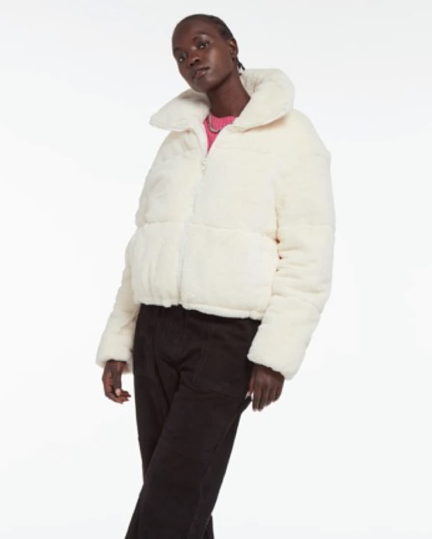 Apparis Billie Faux Fur Jacket Cream - Image 3