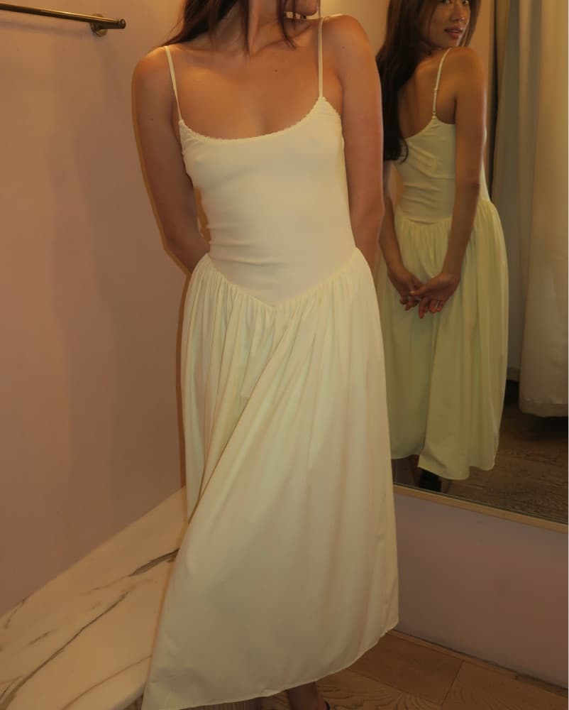 Claudette Midi Dress Butter - Image 2
