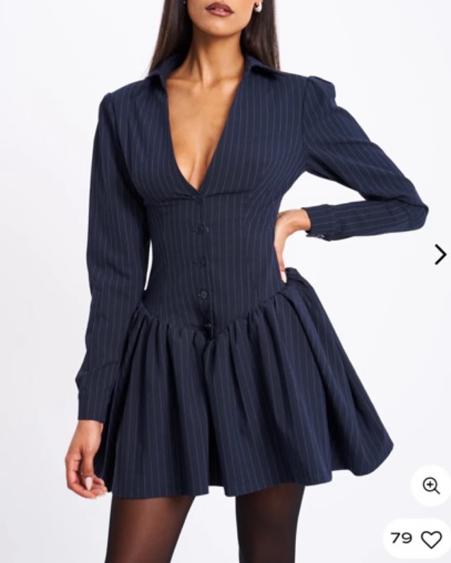 Pinstripe Dress - Image 1