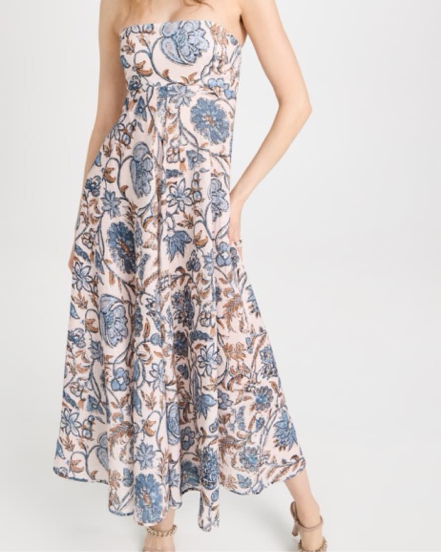 Zimmermann Vitali Bandeau Midi Dress - Image 1