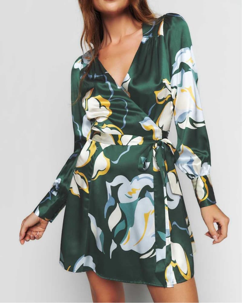 Reformation Chrisley Silk Dress - Image 4