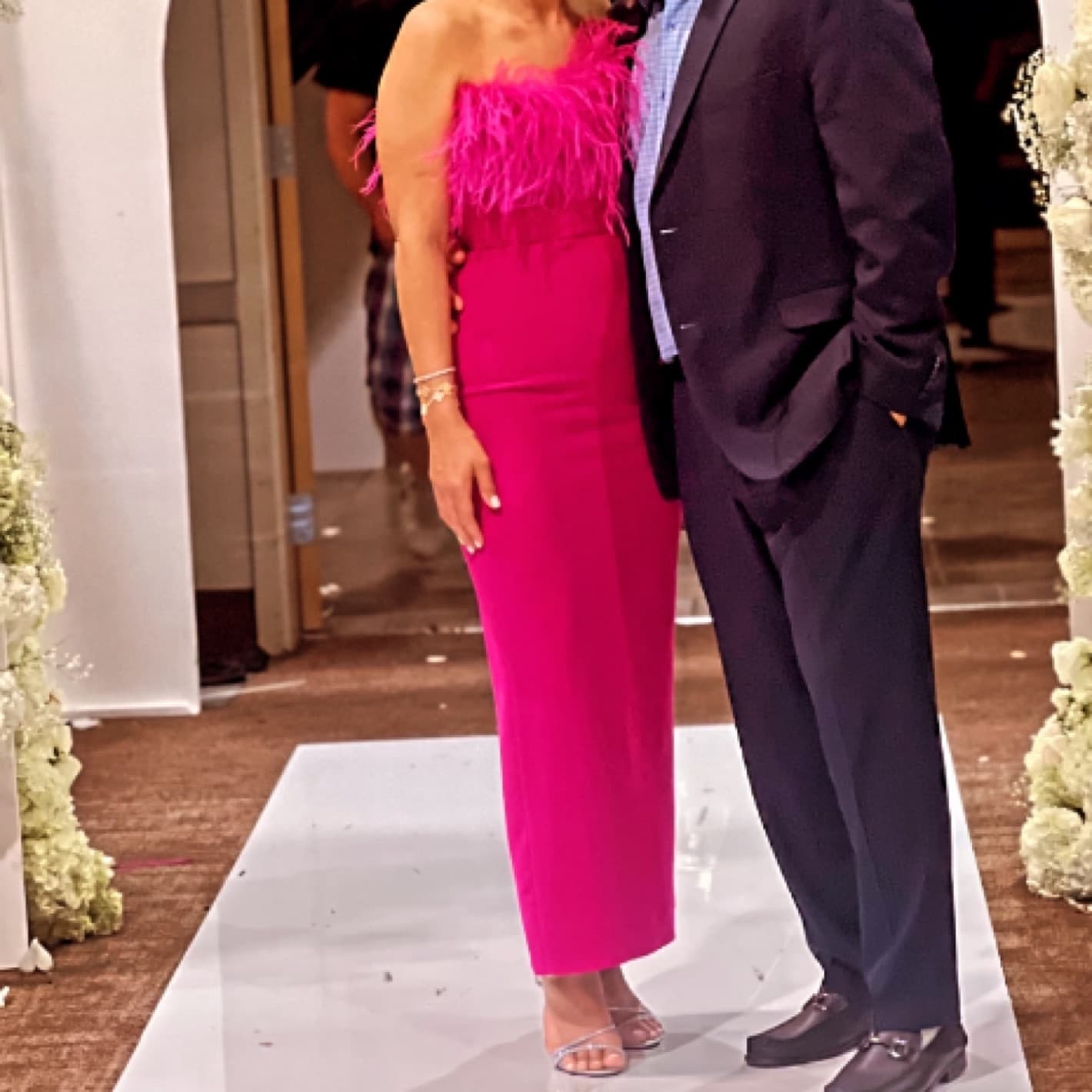 Pink Feather Gown New Arrivals - Image 2