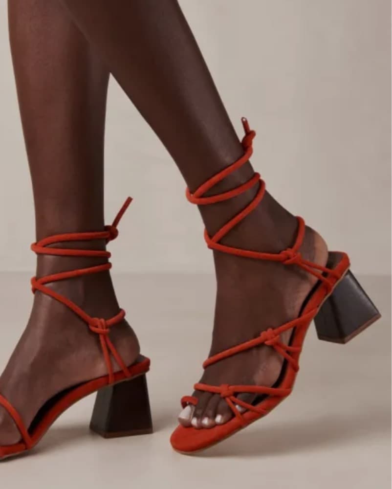 Strappy Sandal Heels - Image 1