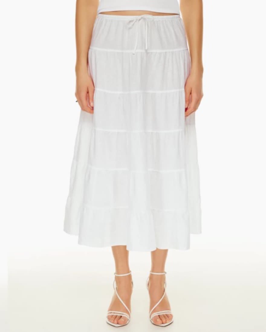 Aritzia Bouquet Linen Skirt - Image 1