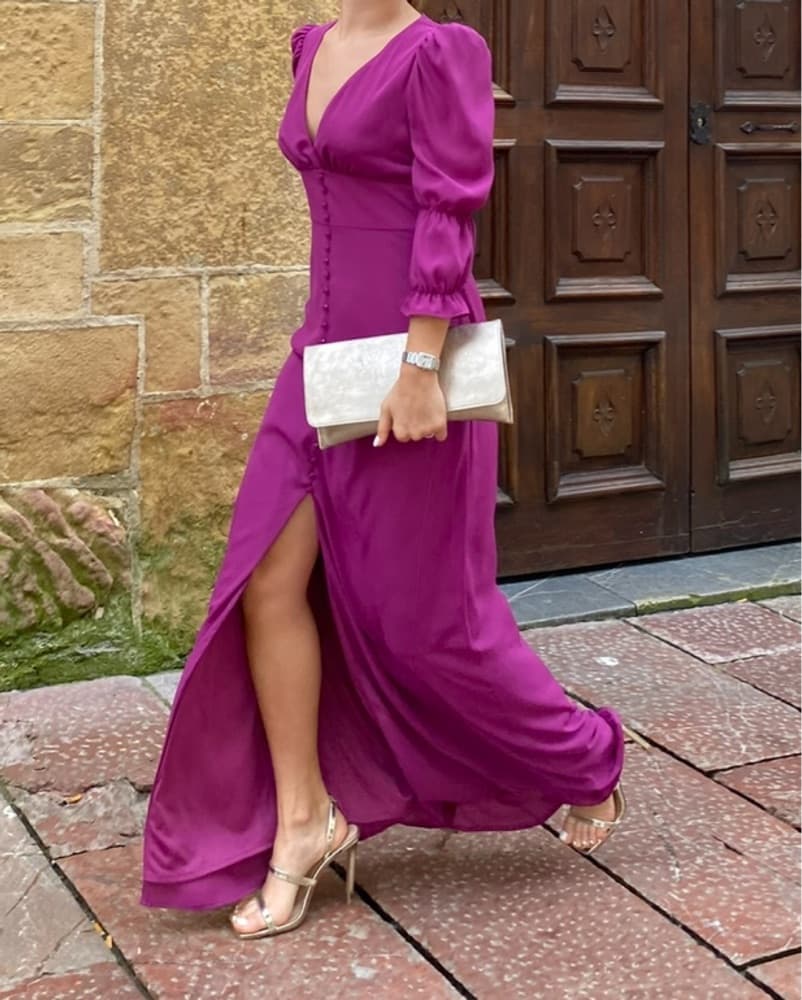 Vibrant Fuchsia Maxi Dress - Image 1