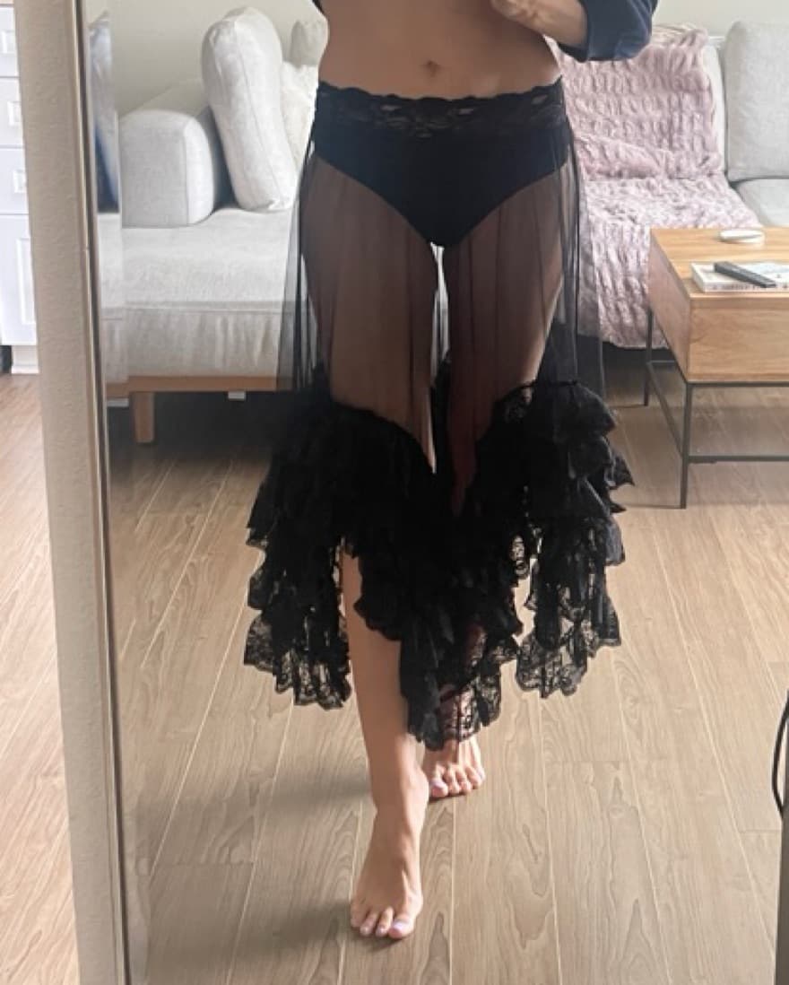 Black Fun Tulle Skirt - Image 2