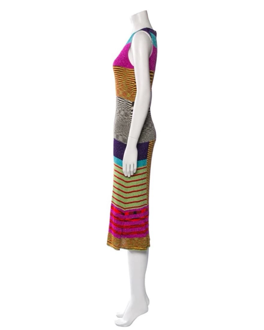 Missoni Colorful Striped Midi Dress - Image 4