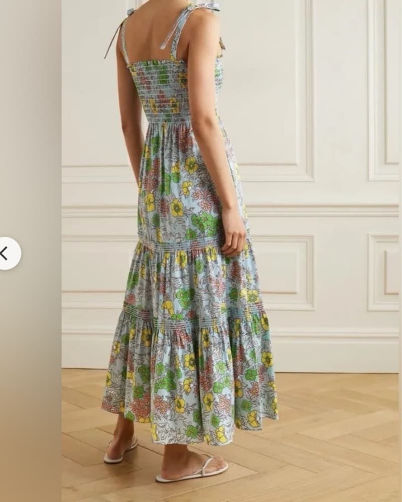 Tory Burch Smocked Midi Dress - Image 2