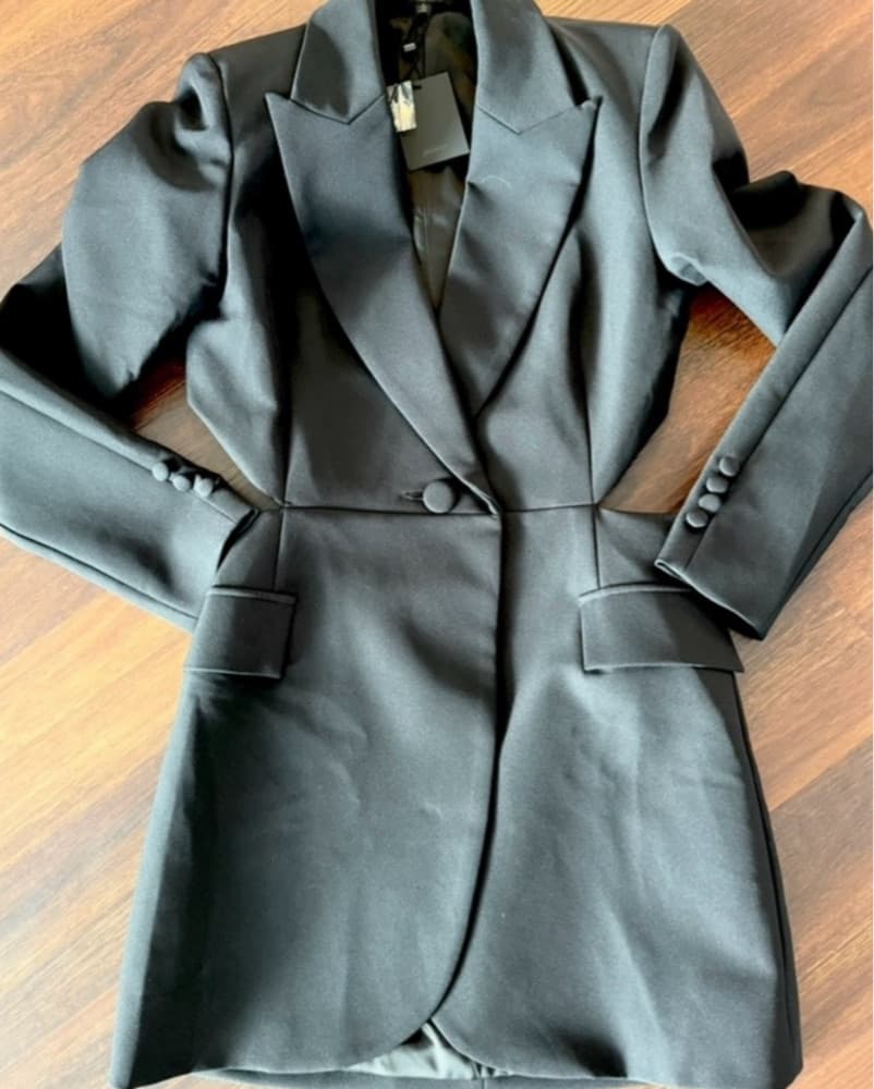 NBD Black Cutout Blazer Dress - Image 4