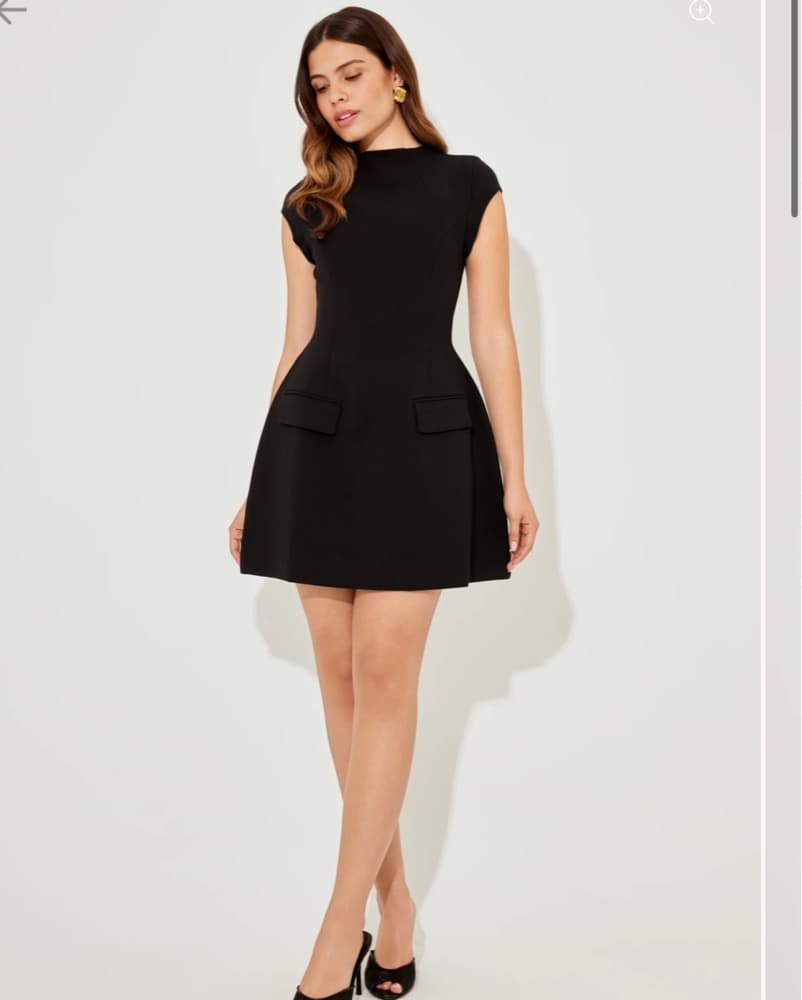 Oddmuse Black Mini Dress - Image 2