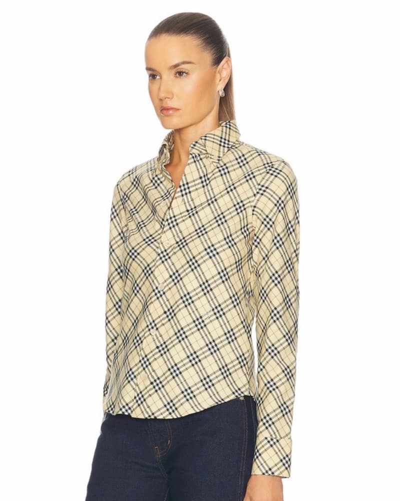 Burberry IP Check Long Sleeve Shirt - Image 3