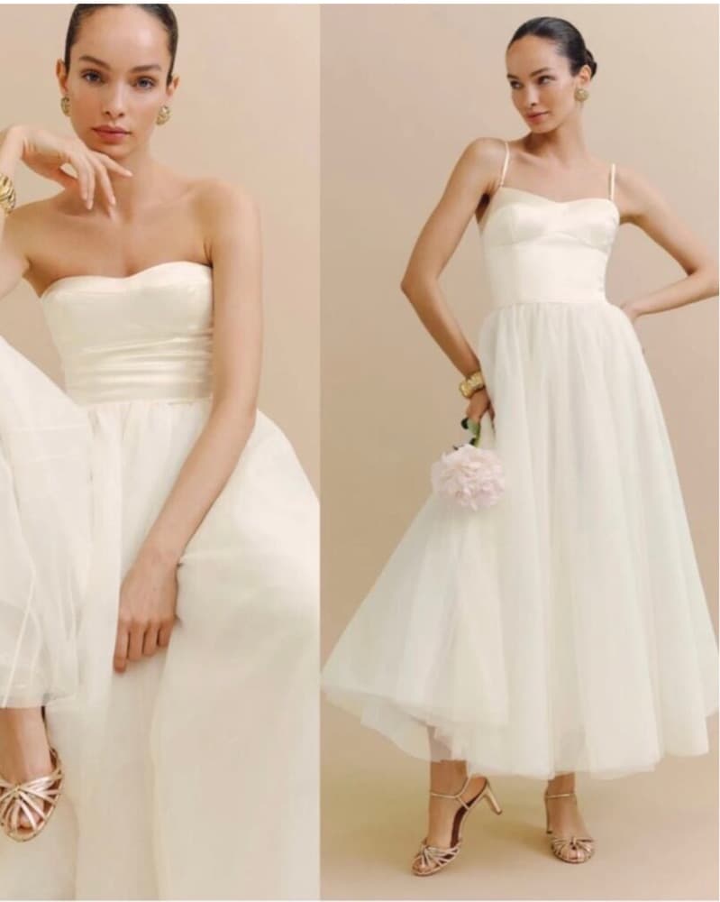 Reformation Alouette Tulle Bridal Dress - Image 1