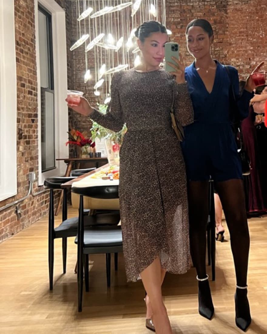 Long sleeve Mesh Dress - Image 3