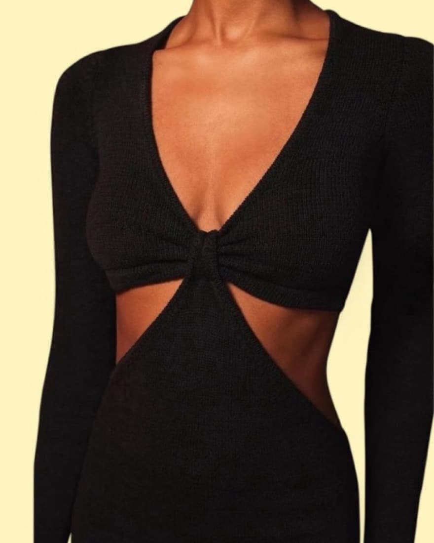 Cult Gaia Jana Knit Maxi Dress Small - Image 4