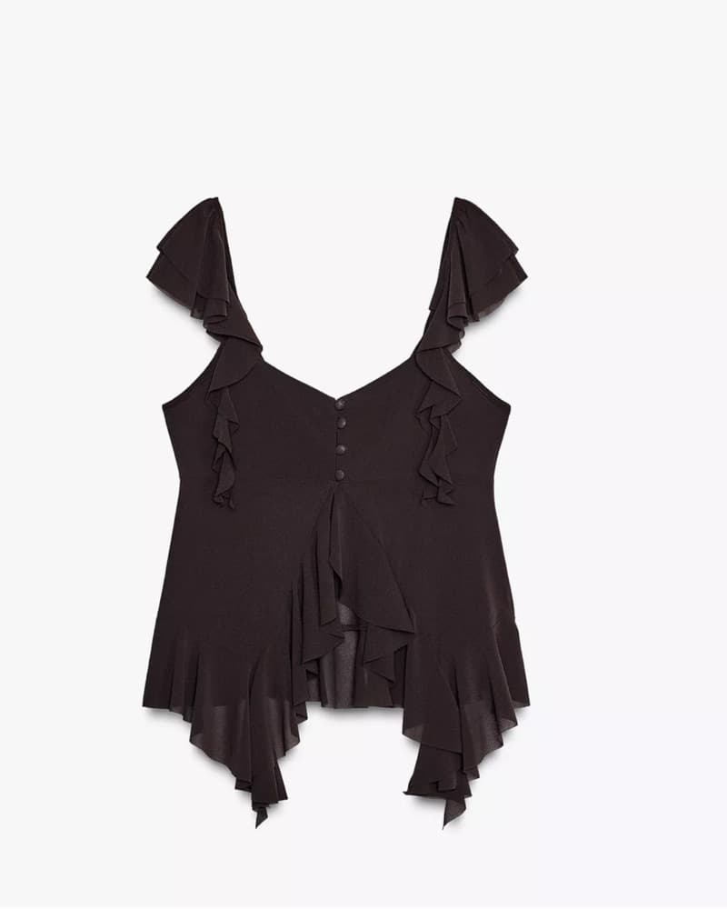 Brown Flowy Top - Image 1