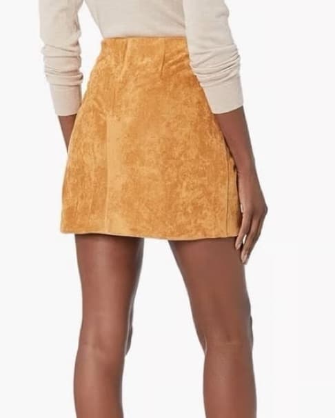 Blank NYC Tan Suede Skirt  - Image 3