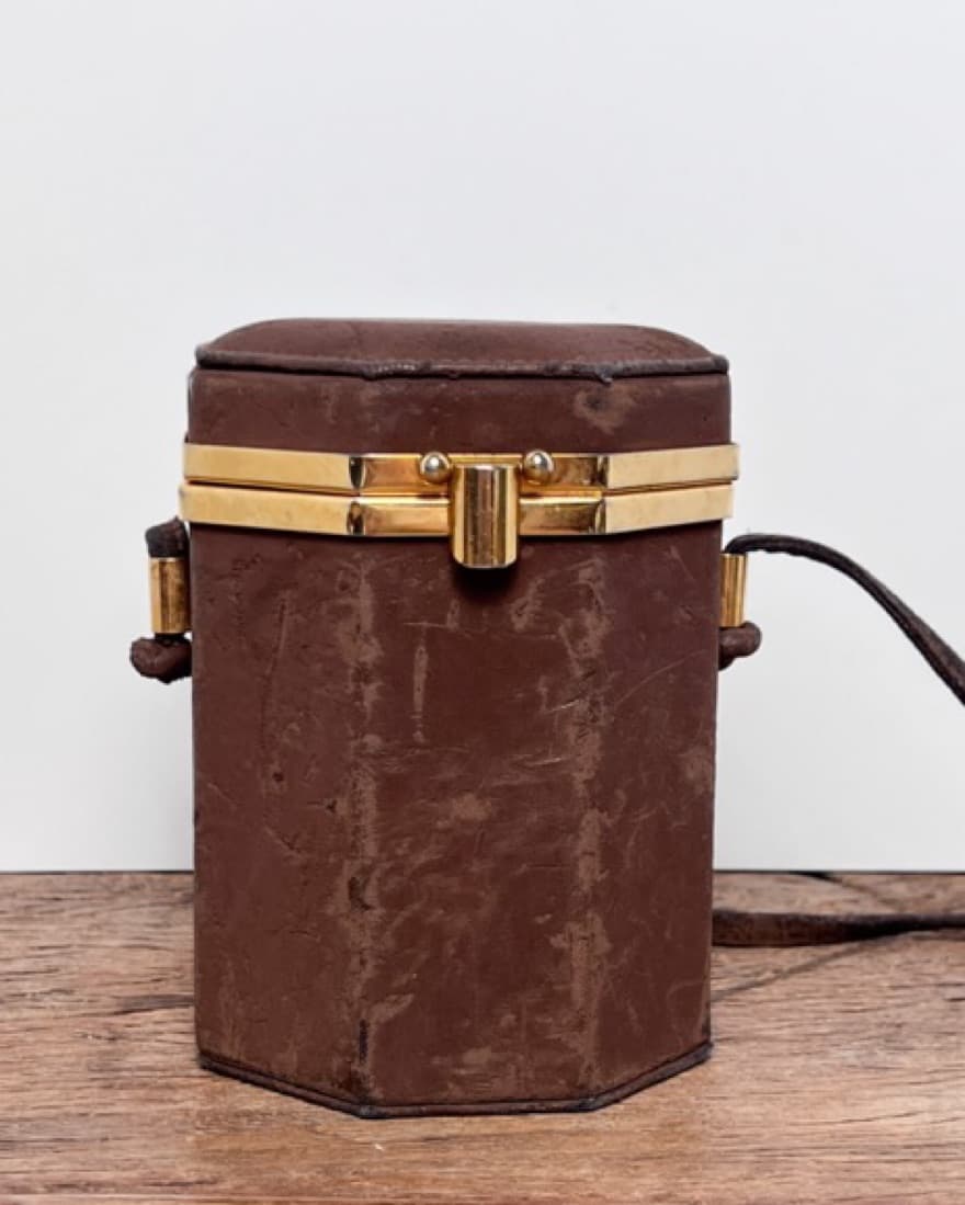 Vintage cylinder crossbody 1970s bag  - Image 1