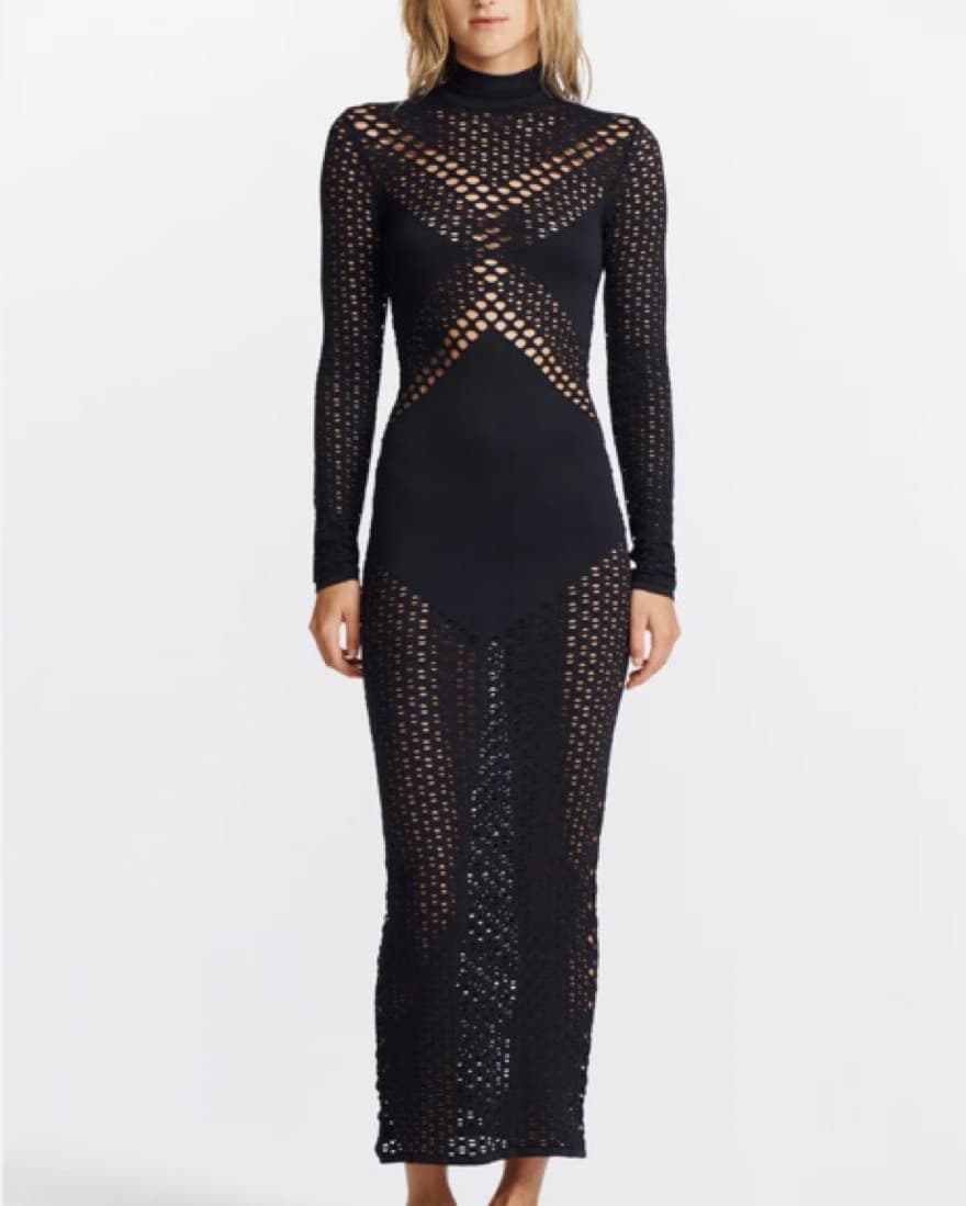 Dion Lee Black Cutout Maxi Dress - Image 2
