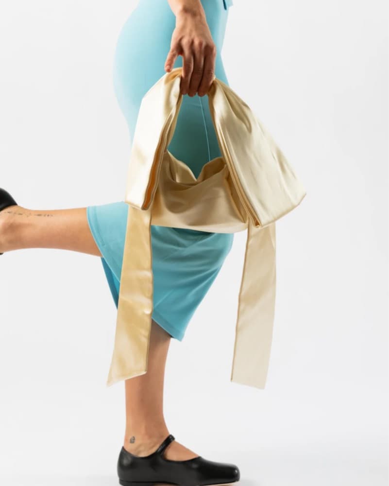 Sandy Liang Bow Bag Butter Yellow  - Image 1