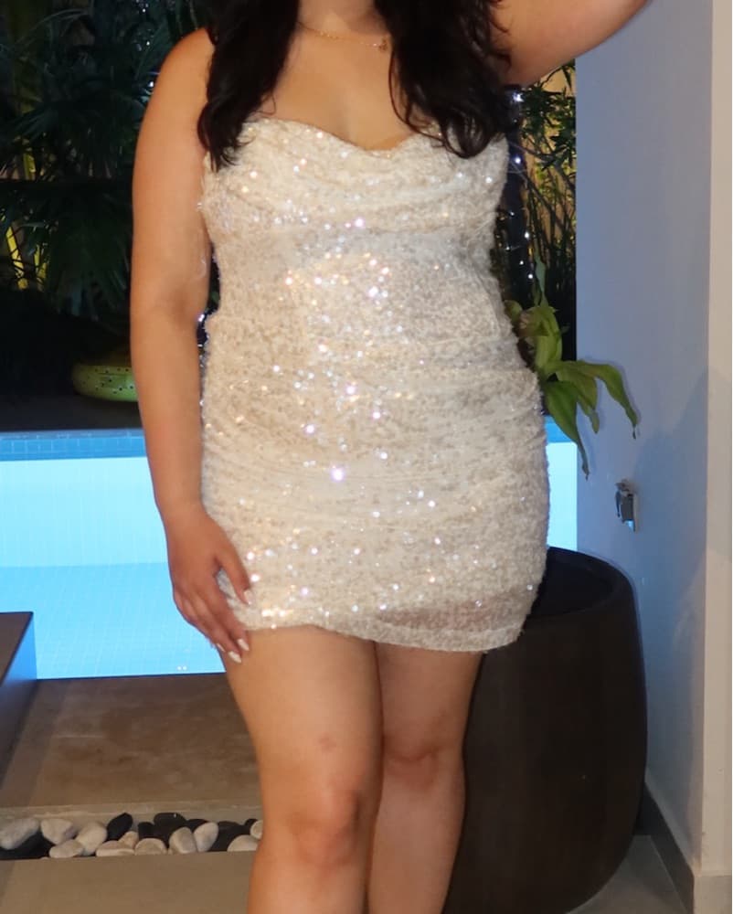 Meshki White Sequin dress  - Image 1
