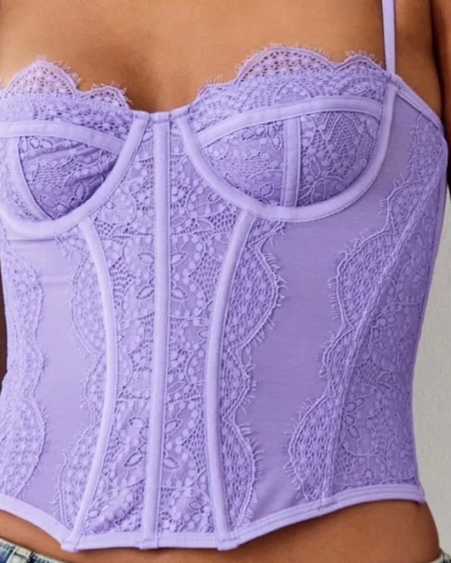 urban outfitters lilac purple corset - Image 3