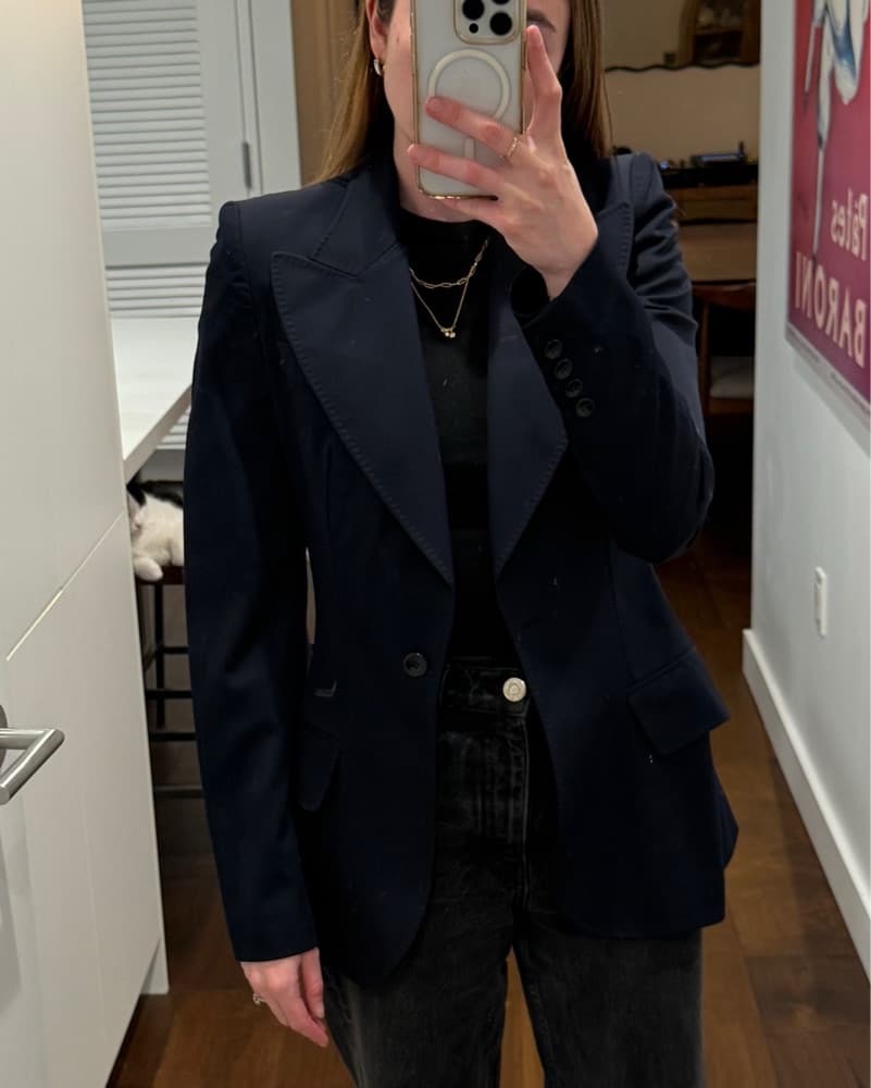 Stella McCartney Navy Tailored Blazer - Image 2