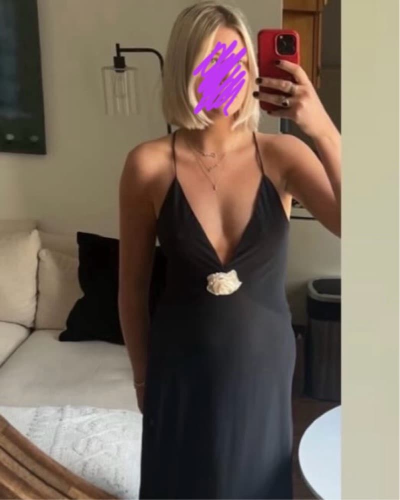 SHEER DEEP V LONG SLIP DRESS Helsa - Image 4