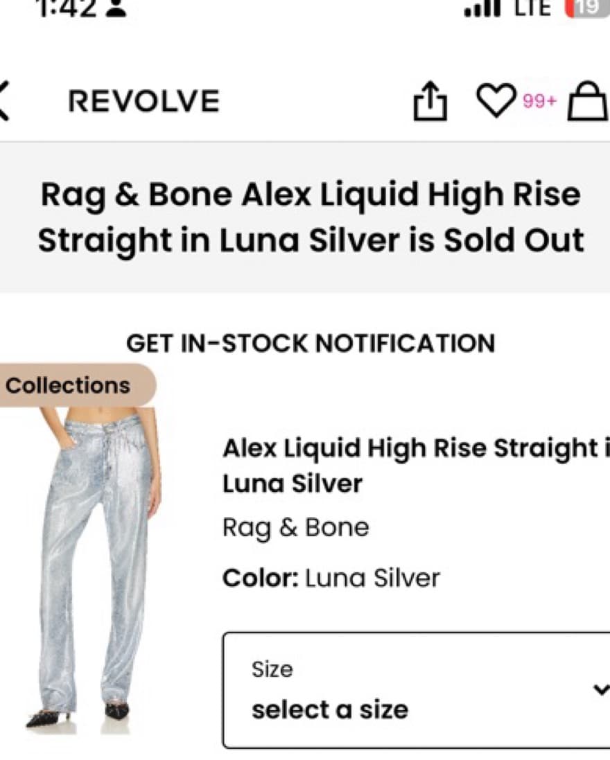 Alex Liquid High Rise Straight  - Image 2