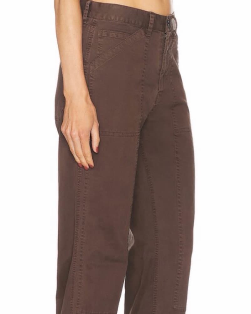 Brown nili Lotan Straight Tibault Pant - Image 2